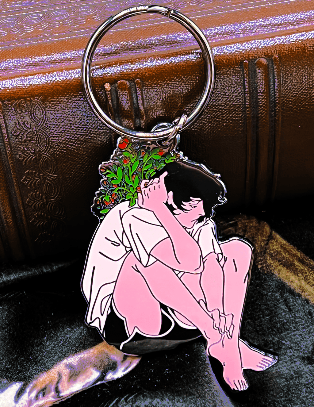 GROWTH Enamel Keychain