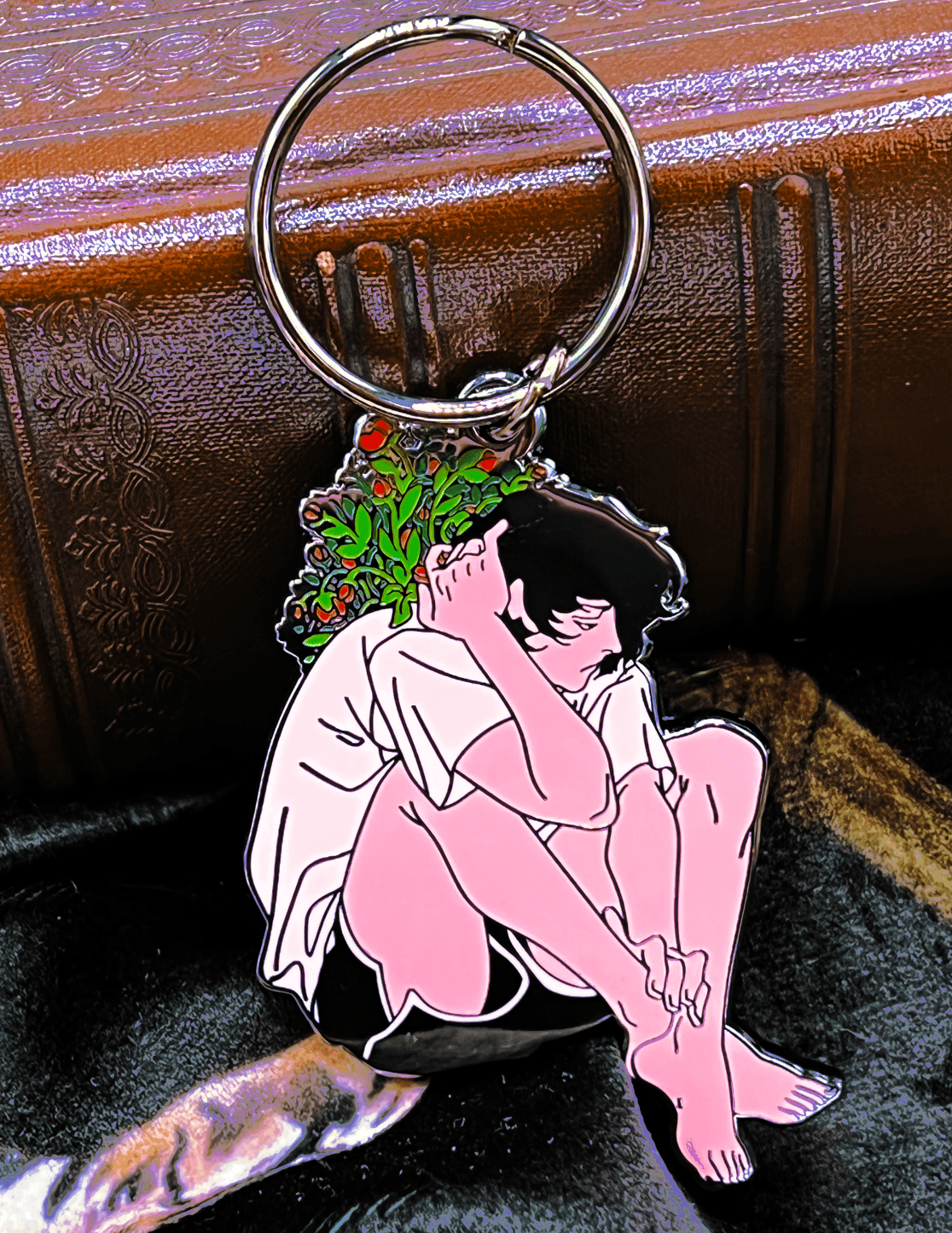 GROWTH Enamel Keychain