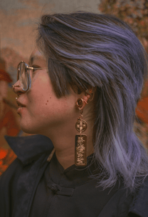 GOLD TALISMAN EARRING (single)