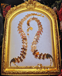 GOLD ARTICULATED SPINE Glasses / Mask Chain