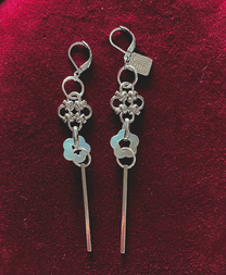 Silver Hierophant EARRINGS (Pair)